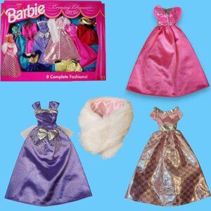 1995 Barbie Evening Elegance Gift Set # 60214 (Incomplete)